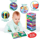 Baby Bath Books, Fabric Soft Baby Cloth Books, Early Education Toys, Waterproof Babies Book for Toddler, Newborn, Infants Perfect Shower Toys, Kids Bath Toys Toddler Gift (12PCS) by TinyTreasures Baby Boutique