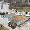8x2x1ft(2 Pack) Galvanized Raised Garden Bed,Outdoor Planter Box Metal Patio Kit Planting Bed for Vegetables Flowers Herb,Grey by GreenHaven Gardens