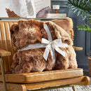 Cozy Bliss Faux Fur Throw Blanket for Couch, Fuzzy Soft Plush Thick Bubble Blanket for Sofa Bedroom Living Room, 60 * 80 Inches Tie Dye Brown by CozyNest Decor