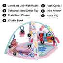 Baby Einstein Ocean Explorers 4-in-1 Kickin Tunes Jellyfish Jamboree Music & Language Discovery Gym, Pink, Ages 0 Months and Up by TinyTreasures Baby Boutique
