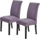 Joccun Chair Covers for Dining Room Set of 2, Dining Chair Slipcovers Stretch Dining Room Chair Covers Seat Protector,Washable Parsons Chair Cover for Home,Hotel(Grapeade,2 Pack) by CozyNest Decor