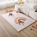 Stylish Coral Baby Play Mat for Floor 47" x 67" Rainbow Elephant – Soft 1" Thick High-Density Memory Foam Nursery Rug,Kids Rug with Non-Slip Backing for Crawling & Playing, Playroom Rug, Kids Carpet by TinyTreasures Baby Boutique