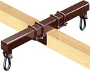 Swurfer Swingset Conversion Bracket - No Tree, No Problem, Convert Your Swingset into a Swurfset, Heavy Duty Horse Glider Bracket for Swing Set Attachment (Brown) by TinyTreasures Baby Boutique