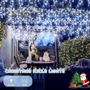 JMEXSUSS Christmas Icicle Lights for Outside: 800 LED White Icicle Lights Outdoor Waterproof - White Christmas String Lights for House Wedding Party Christmas Decoration by GreenHaven Gardens