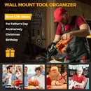 LBT Large Power Tool Organizer Wall Mount with Pegboard, Heightening Garage Power Tool Storage with 7 Cordless Drill Holder, Heavy Duty Metal Tool Shelf Battery Storage, Gifts For Men Father Husband by GreenHaven Gardens