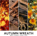 Autumn Wreath Fall Candles for Home Scented Natural Soy Wax Non Toxic Birthday Candles Scented Candle 40 Hours Bruning 9oz Aromatherapy Candle Gifts for Women Halloween Birthday Thanksgiving by CozyNest Decor