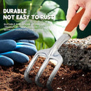 Garden Tool Set, 6 Pack Heavy Duty Gardending Hand Tools Kit with Non-Slip Rubber Grip, Ideal Gardening Gifts for Women by GreenHaven Gardens