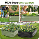 G GOOD GAIN 4-in-1 Adjustable Raised Garden Bed Kit | Galvanized Planter Boxes for Vegetables, Flowers | 12" Tall, Multiple Sizes (5x3x1ft, 4x4x1ft, 6x2x1ft, 7x1x1ft) | Outdoor Metal Raised Bed, Green by CozyNest Decor
