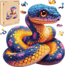 Wooden Puzzle for Adults, Snake Wooden Jigsaw Puzzles(10.8 * 11in-200pcs),Unique Shape Adult Puzzles,Irregular Wood Puzzles Creative Gift for Adults and Kids Family Game by TinyTreasures Baby Boutique