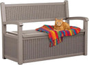 80 Gallon Storage Bench Deck Box, Waterproof and Lockable Outdoor Storage Furniture for Patio, Garden, and Porch – Perfect for Storing Garden Tools and Cushions (Gray) by CozyNest Decor