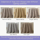Bigacogo Chunky Knit Throw Blanket for Couch, 40x80 inches, 100% Hand Knitted with Thick Jumbo Chenille Yarn, Cozy Soft Large Rope Knot Cable Crochet Blankets for Sofa Bed Living Room, Taupe by CozyNest Decor