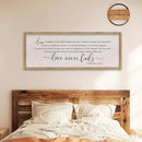LuZhiQiang Love is Patient Love is Kind Wall Decor 40"X15" Bible Verse Quote 1 Corinthians 13 For Bedroom Above Bed Christianity Couple Sign Large Wood Framed Wall Hanging Art (Wood) by CozyNest Decor