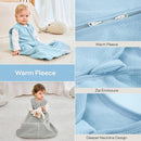 JELLYMONI Fleece Baby Sleep Sack 12-18 Months, 2 Pack 1.5 TOG Baby Wearable Blanket Winter Infant Sleeping sack with 2-Way Zipper, Warm Toddler Sleep Sack by TinyTreasures Baby Boutique