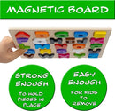 Magnetic Wooden Educational ABC Puzzle - Learn Alphabet & Color Recognition Toy – Toddler Preschool Game – Kids Montessori Education… by TinyTreasures Baby Boutique
