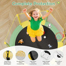 Kids Trampoline with Safety Net – 440lbs Capacity, Upgraded Rust-Proof Ring Legs, Adjustable Gymnastics Bar & Toys – Indoor Outdoor Toddler Trampoline for Boys & Girls Ages 1-8 by TinyTreasures Baby Boutique