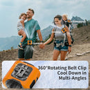 Socool 14500mAh Portable Waist Fan Clip on Belt 360 Rotation Wearable Rechargeable Personal Shirt Fan, 67H Cooling 5-Speed Battery Operated with Light, Neck Fan Hands-Free for Outdoor Jobsite Camping by TinyTreasures Baby Boutique