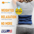SunnyBay USA-Made 4-lbs Lava Sand Microwave Heating Pad with Organic Cotton Fabric for Cramps and Body Pain, Superior Heat Retention, Washable, Odorless, Weighted, 8x12 Inches by CozyNest Decor