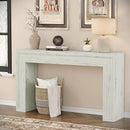 Rresyet 55 Inch Long Console Table, Sofa Table Behind Sofa, Wooden Entryway Table, Farmhouse Entryway Table for Entry, Hallway, Living Room (White) by CozyNest Decor