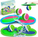 Jalunth Ball Catch Set Game Toss Paddle - Beach Toys Back Yard Outdoor Games Lawn Backyard Target Throw Catch Sticky Mitt Set Age 3 4 5 6 7 8 9 10 11 12 Years Old Boys Girls Kids Easter Gifts by TinyTreasures Baby Boutique