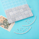 1400pcs Letter Beads, 4x7 mm Acrylic Alphabet Beads, Beads for Jewelry and Bracelet Making, in 28 Grid Box (White and Black) by TinyTreasures Baby Boutique