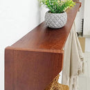 SKOLOO Wall Shelf with Hooks, 24-Inch Cherry Coat Rack Wall Mount with Shelf Organizer - Lightweight & Sturdy, 5 Tri Hooks - Perfect for Entryway, Hallway, Living Room, Bedroom, Mudroom by CozyNest Decor