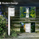 Solar Pathway Lights Outdoor, 2 Pack Upgraded Outdoor Solar Lights for Outside Super Bright Up to 12Hrs, IP65 Waterproof Solar Garden Lights for Yard Landscape Path Walkway Decoration(Cool White) by CozyNest Decor
