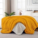 Ultra Soft Chunky Knit Blanket Throw -50x70 Hand Knitted Warm Chenille Throw Blanket, Home Decor Soft Thick Yarn Cable Knit Blanket Breathable Fleece Banket Christmas for Couch Bed Sofa Best GIF by CozyNest Decor