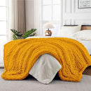 Ultra Soft Chunky Knit Blanket Throw -50x60 Hand Knitted Warm Chenille Throw Blanket, Home Decor Soft Thick Yarn Cable Knit Blanket Breathable Fleece Banket Christmas for Couch Bed Sofa Best GIF by CozyNest Decor