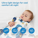 TotAha Sleep Sack 6-12-15 Months 3-Pack,Stretchy,Buttery Soft Swaddle Transition Sleeping Bag,Light Baby Wearable Blanket with 2-Way Safe Zippers for Boys and Girls, 0.5 TOG by TinyTreasures Baby Boutique