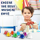 MINIARTIS Desk Bells for Kids | Educational Music Toys for Toddlers 8 Notes Colorful Hand Bells Set | Kids Musical Instrument with 15 Songbook | Great Birthday Gift for Children by TinyTreasures Baby Boutique