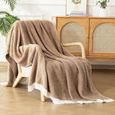 LURKA Fine Knit Throw Blanket - Super Soft Breathable Lightweight Blanket for Couch Bed Sofa (Camel, Throw(50"x 60")) by CozyNest Decor