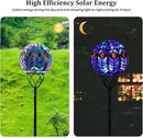 Afirst Solar Outdoor Garden Lights Decorative - Mosaic Solar Stakes Gazing Ball Waterproof Outdoor Lights Stakes for Pathway Yard Lawn Decoration(Multi) by CozyNest Decor