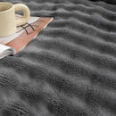 YUSOKI Luxury 3D Bubble Throw Blanket 3.1lb,All Ages,Home Decoration, (Grey,60 * 80inches) by CozyNest Decor