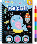 FUNNYB&G Foil Art Craft Activity for Kids - Gift for Girls Boys Crafts for Kids Fun Art Supplies DIY Creative Travel Toy, Birthday Gift Party Favor Toys for Girls Boys 4 5 6 7 8 9 Years Old(Ocean) by TinyTreasures Baby Boutique