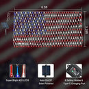 DBFAIRY Solar American Flag Lights Outdoor,420 LEDs American Flag Net Lights 6.5ft x 3.28ft Super Bright,Memorial Day Decorations of The United States for Independence/National/Memorial Day,July 4th by GreenHaven Gardens