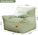 Bean Bag Chair for Adults, Comfy Tufted Bean Bag Chair Sofa with Armrests, Lazy Beanbag Chair with Foam Filler Stuffed Bean Bag Couch Sofa for Reading in Bedroom, Living Room and Dorms by CozyNest Decor