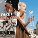 Hyeta 32oz Water Bottles with Straw - Stay Motivated and Hydrated with Convenient Times to Drink Markings, Durable, Leak-proof by CozyNest Decor