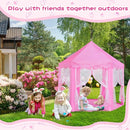 Monobeach Princess Tent Girls Large Playhouse Kids Castle Play Tent with Star Lights Toy for Children Indoor and Outdoor Games, 55'' x 53'' (DxH) (Pink Princess Tent with Play Mat) by TinyTreasures Baby Boutique
