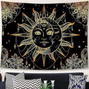 Lunerfex Hippie Sun and Moon Tapestry Bohemian Tapestry Aesthetic Cute Tapestries for Bedroom and Living Room Decor Sun 60×80 Inches by CozyNest Decor