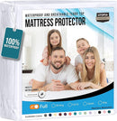 Utopia Bedding Waterproof Mattress Protector Full Size, Premium Terry Mattress Cover 200 GSM, Breathable, Fitted Style with Stretchable Pockets (White) by TinyTreasures Baby Boutique