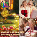 Solar Watering Can Lights Outdoor Garden Decor, Large Fairy Hanging Lantern with Shepherd Hook, Waterproof Garden Lights for Outdoor Landscape Pathway Yard, Garden Gift for Mom Grandma by GreenHaven Gardens