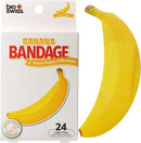 BioSwiss Bandages, Banana Shaped Self Adhesive Bandage, Latex Free Sterile Wound Care, Fun First Aid Kit Supplies for Kids, 24 Count by TinyTreasures Baby Boutique