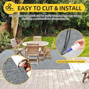 Marine Carpet,5 FT x 15 FT Smoke Gray Indoor Outdoor Carpet 0.2" Thick Boat Carpet with Water-Proof TPE Backing, Non-Slide Outdoor Marine Carpet Roll for Home, Patio, Porch, Deck by CozyNest Decor