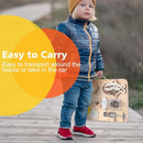 Wooden Busy Board for Toddlers, Montessori Sensory Toys for 1 2 3 4 Year Old, Autism Sensory Toys for Kids Boys Girls, Fine Motor Skills Travel Toys by TinyTreasures Baby Boutique