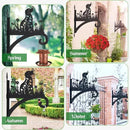 Plant Hangers Outdoor Heavy Duty Iron Decorative Dog Silhouette Plant Hooks for Hanging Baskets 11 inch Hanging Plant Bracket Wall Hooks for Flower Pot Lantern Bird Feeder Wind Chimes by GreenHaven Gardens