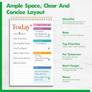 To Do List Notepad, Daily Planner Notebook with 52 Tear-off Sheets, Undated Writing Organizer for Daily Tasks and Goal, Coiled Task Track Checklist Productivity Pad for Office, Classroom, Home, School by TinyTreasures Baby Boutique
