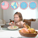 Made in USA Spoon la la Toddler Utensils Set (2 Pack) & Board Book - Spoon & Fork for Kids, Self-Standing 3D Ergonomic Cat & Dog Handles, BPA-free, Dishwasher Safe Baby Silverware (Mint Green) by TinyTreasures Baby Boutique