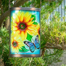 Hanging Solar Lantern Outdoor Waterproof LED Solar Lights Sunflower Decorative Solar Lanterns Tabletop Lamp for Outdoor Patio Garden Yard Decor by GreenHaven Gardens