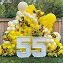 130pcs Yellow Balloons Different Sizes 18" 12" 10" 5" Party Latex Balloons for Boys Girls Birthday Baby Shower Gender Reveal Wedding Sunflower Party Decorations by CozyNest Decor