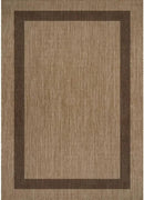 CAMILSON Outdoor Rug 6x9 - Modern Outside Rugs for Patios Porches Waterproof Durable Washable Non-Shedding, Easy-to-Clean Indoor Outdoor Area Carpet (6 x 9, Bordered - Jute) by GreenHaven Gardens